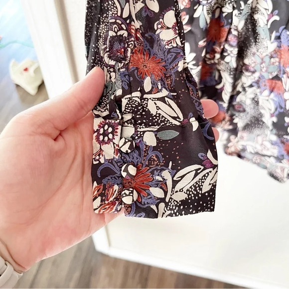 FREE People Stealing Fire Printed Mini Dress XS Boho Bohemian - Picture 6 of 10